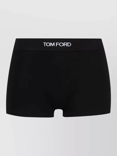 Tom Ford Low Rise Open Front Boxer Briefs In Black
