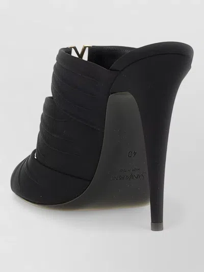 Saint Laurent Emilie Mules Open Toe Stiletto Heel