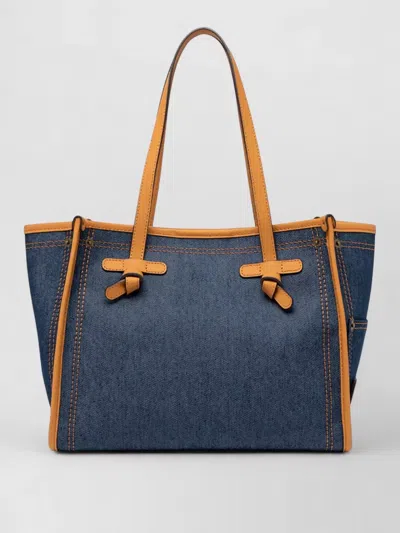 Gianni Chiarini Marcella Tote Bag Contrast Trim Dual Handles