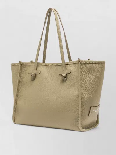 Gianni Chiarini Marcella Tote Bag Detachable Pouch Leather In Neutral