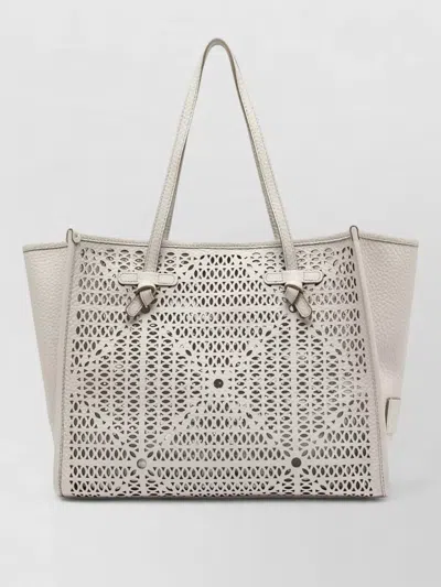 Gianni Chiarini Marcella Tote Bag Cut Out Design In Gray