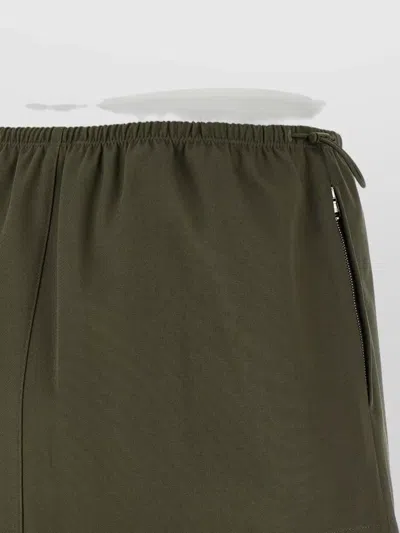 Alexander Wang Layered Waist Mini Skirt Short Length In Green