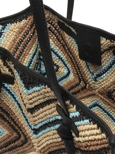 Gianni Chiarini Marcella Tote Bag Dual Handles Woven Design In Multi