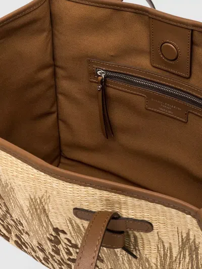 Gianni Chiarini Marcella Tote Bag Animal Pattern Texture In Brown
