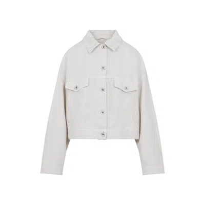 Brunello Cucinelli Cropped Bull Jacket Women In Multi