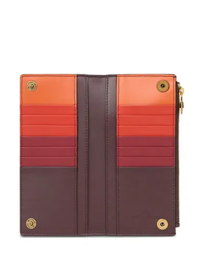 Etro Arnica Printed Wallet In Multi