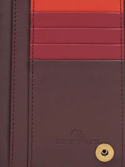 Etro Arnica Printed Wallet In Multi