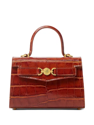 仿鳄鱼纹小号托特包