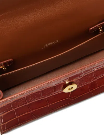 仿鳄鱼纹小号托特包