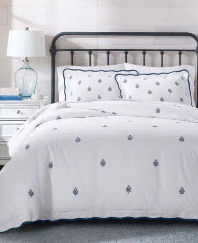 Charter Club Irving Embroidery Comforter Set Exclusively At Macys In White