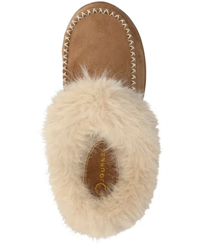 Journee Collection Women's Taran Round Toe Clog Slippers In Brown