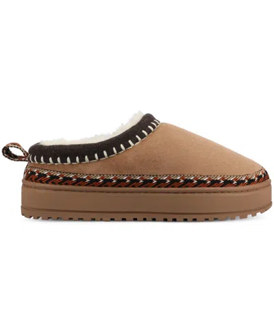 Journee Collection Women's Tarika Round Toe Clog Slippers In Brown