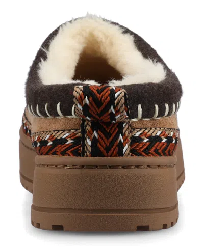 Journee Collection Women's Tarika Round Toe Clog Slippers In Brown
