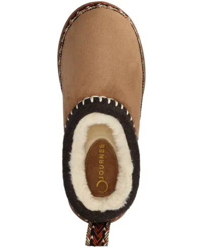 Journee Collection Women's Tarika Round Toe Clog Slippers In Brown