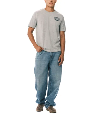 Buffalo David Bitton Men's Crewneck T-shirt In Gray