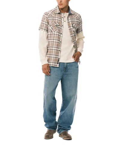 Buffalo David Bitton Men's Kendro Regular-fit Henley T-shirt In Neutral