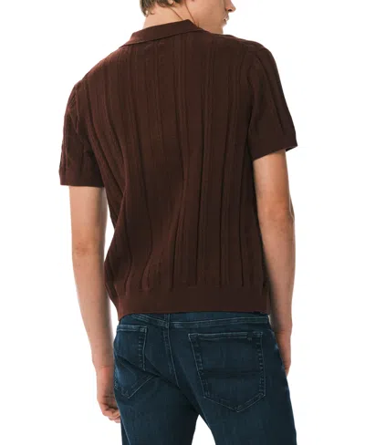 Buffalo David Bitton Men's Wasko Button-up Sweater Shirt In Brown