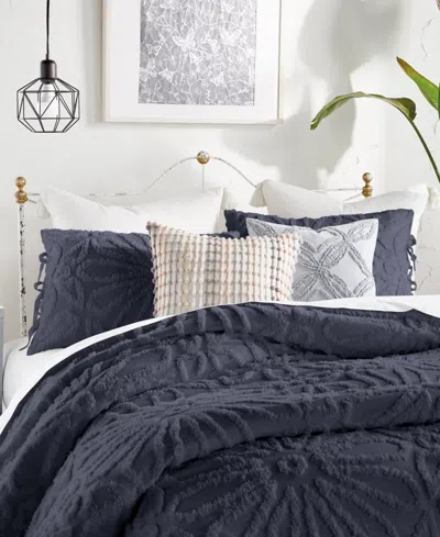 Peri Home Chenille Medallion 2-pc. Comforter Set, Twin In Blue