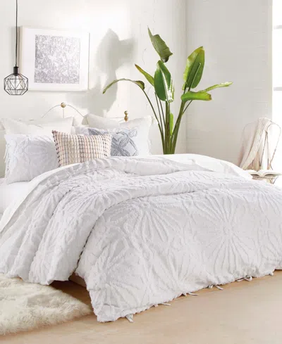 Peri Home Chenille Medallion 2-pc. Comforter Set, Twin In White