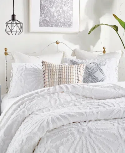 Peri Home Chenille Medallion 2-pc. Comforter Set, Twin In White