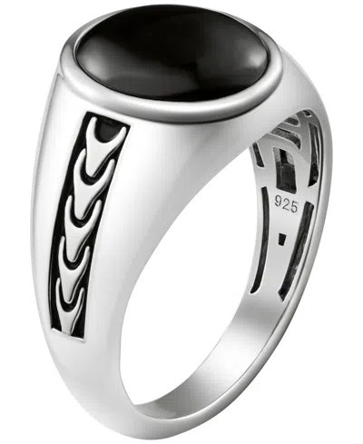 Bulova Men's Sterling Silver Statement Ring In Gray