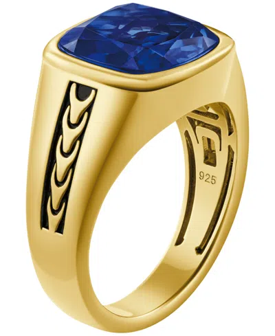 Bulova Men's Gold Plated Statement Ring In Gold