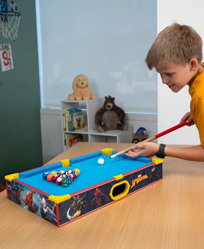 World Tech Toys Spider-man Tabletop Pool Table In Blue