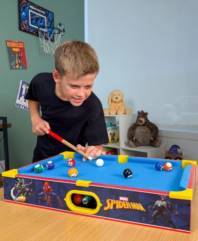 World Tech Toys Spider-man Tabletop Pool Table In Blue