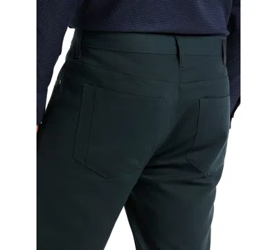 Perry Ellis Men's Double-weave Slim-fit 5-pocket Pants In Black