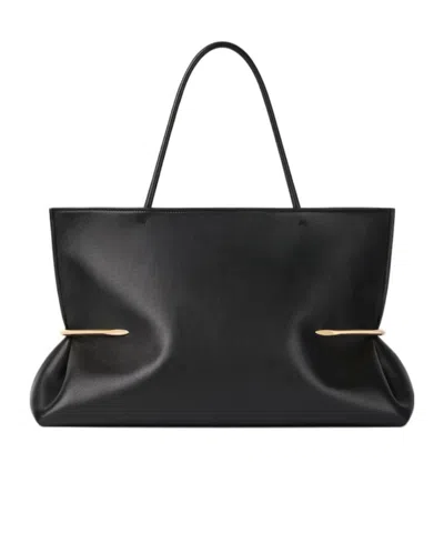 Givenchy Pinch Squeezed Horizontal Tote Bag In Nappa Leather In Black