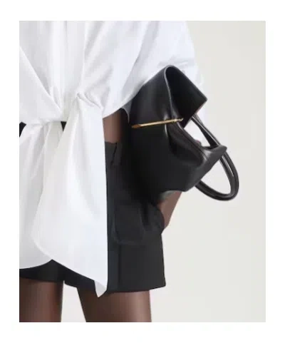 Givenchy Pinch Squeezed Horizontal Tote Bag In Nappa Leather In Black