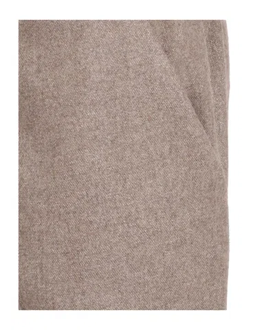 Antonelli Lace-up Detail Casual Pants In Brown