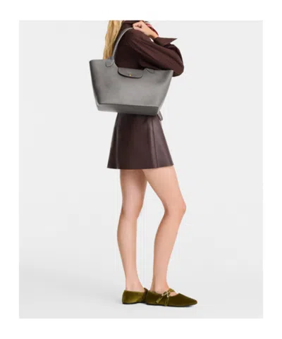 Longchamp Epure Shoulder Bag In Gray