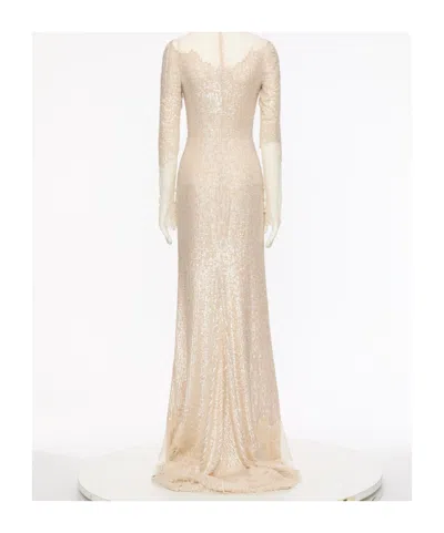 Valentino Sequined Dress In Neutral