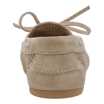 Miu Miu Openwork Flat Shoes In Brown