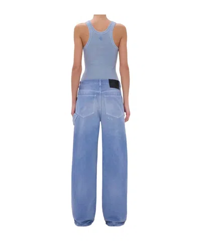 Haikure Winona Bull Wide Leg Denim Trousers In Blue
