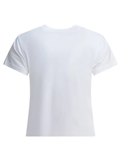 Alexander Wang Essential Jsy Shrunken Tee W/puff Logo In White