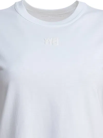 Alexander Wang Essential Jsy Shrunken Tee W/puff Logo In White