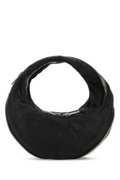 Alexander Wang Twist Mini Bag Shoulder Bag In Black Leather In Black