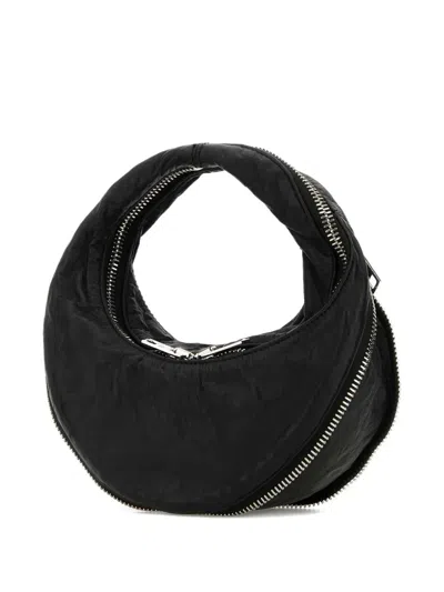 Alexander Wang Twist Mini Bag Shoulder Bag In Black Leather In Black