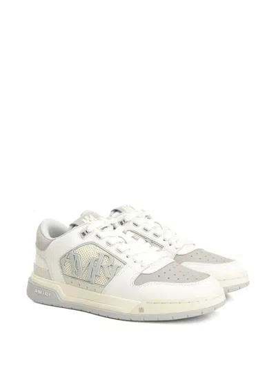 Amiri Grey Cow Leather Sneakers In Gray