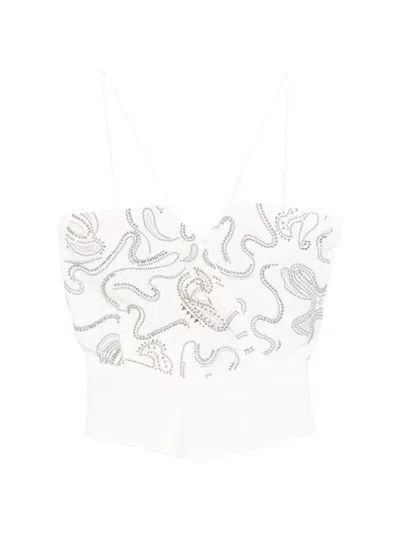 Iro Olympe Embellished Top In White