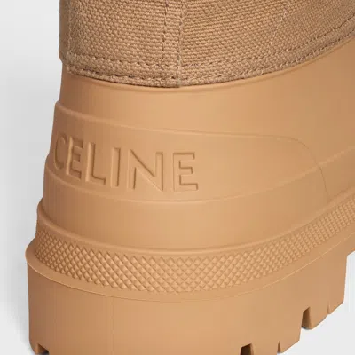 Celine Lace-up Boot W/ Triomphe 30 In Neutral