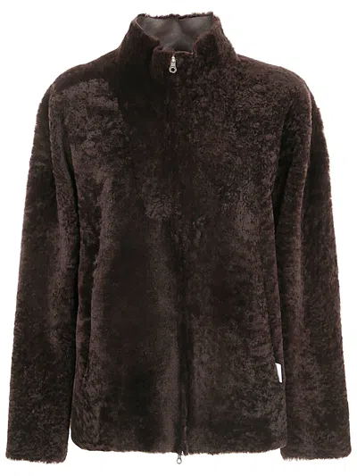 Desa Shearling Jacket In Brown