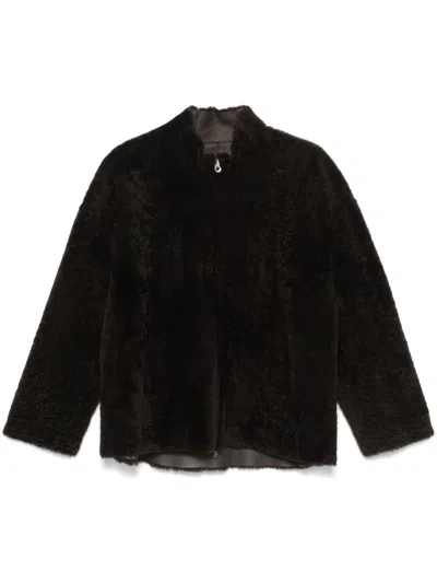 Desa Shearling Jacket In Brown