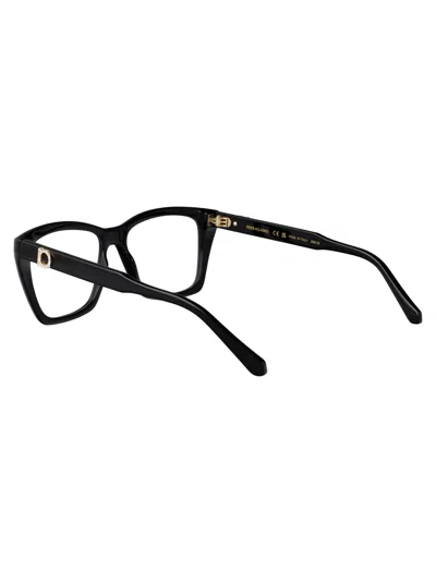 Ferragamo Black Acetate Glasses In Black