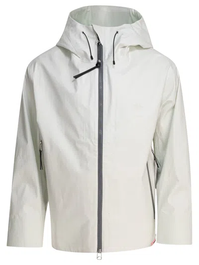 Goldwin Zip-up Hooded Jacket In White
