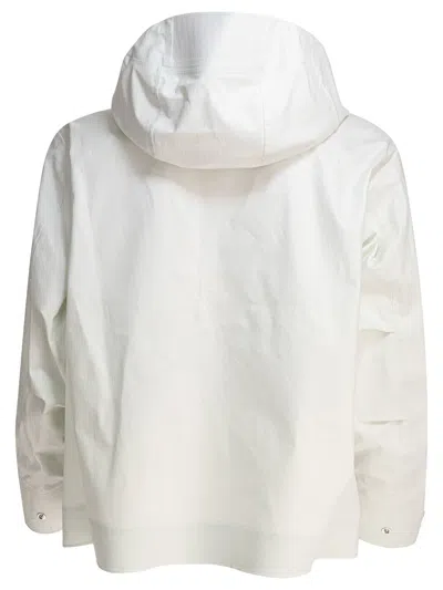 Goldwin Zip-up Hooded Jacket In White