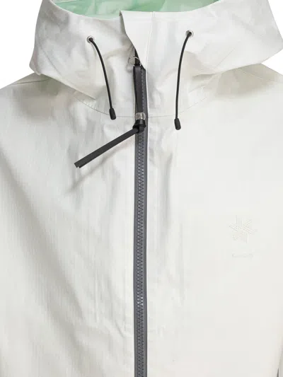 Goldwin Zip-up Hooded Jacket In White