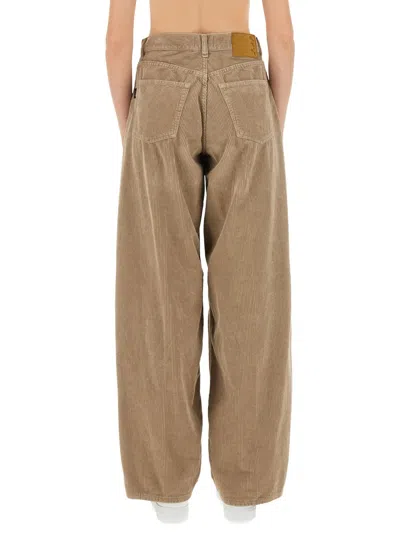 Haikure Grey Cotton Jeans In Brown